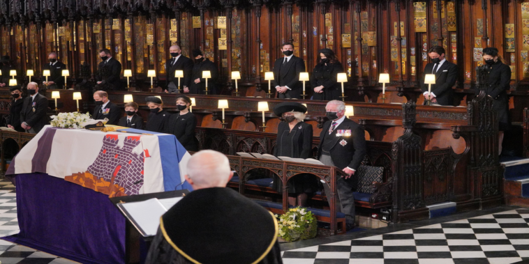 Prince Philip has been buried at St. George's Chapel in Windsor.