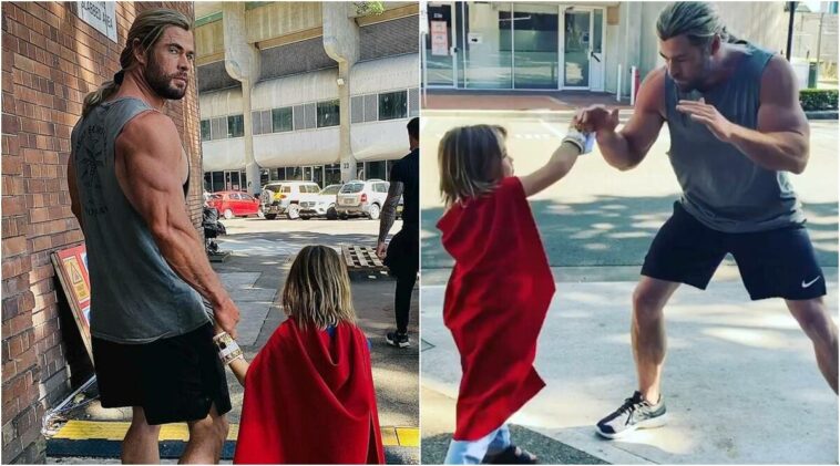 Photo of Chris Hemsworth goes viral because of his son