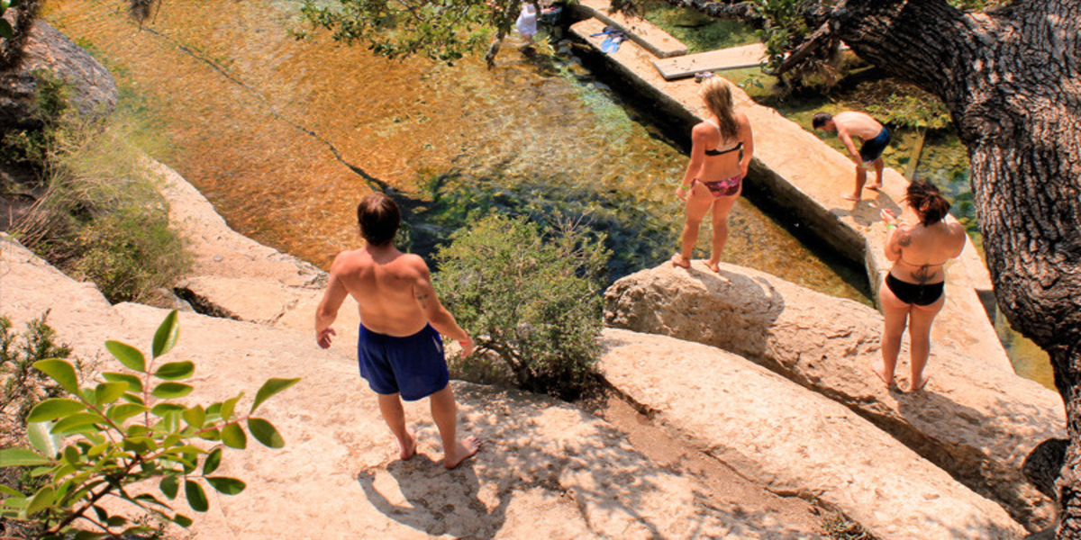 This is Jacob's Well, the most treacherous and dangerous underwater cave for divers