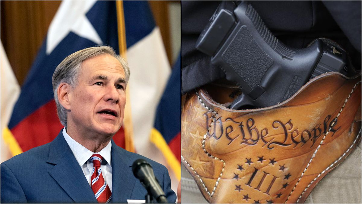 Texas Governor Greg Abbott signs permitless gun carry bill into law