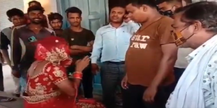 Man in India disguises himself as a bride so he can visit his "mistress" on her wedding day