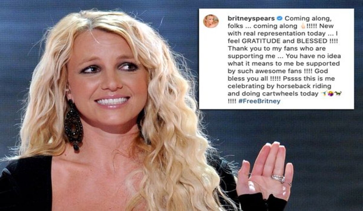 Britney Spears uses #FreeBritney hashtag on Instagram post-hearing