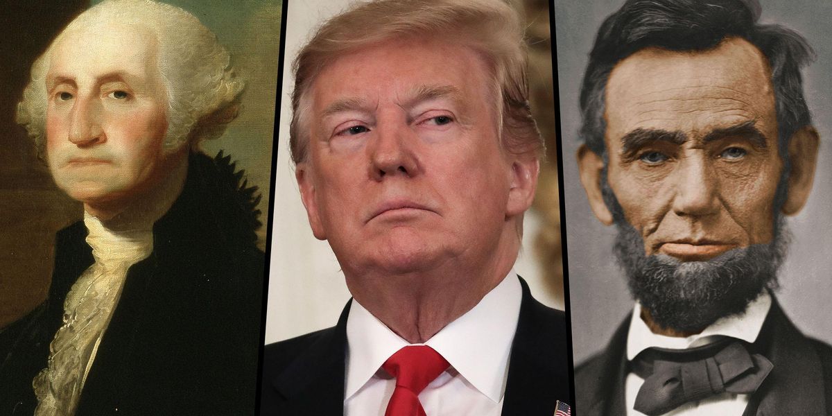 Donald Trump says he would probably beat George Washington and Abraham Lincoln in an election