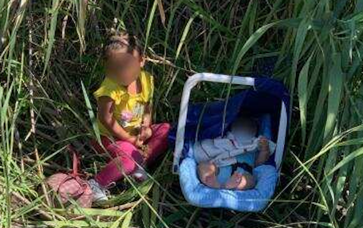 Two-year-old girl and three-month-old boy found abandoned in the Rio Grande River in Texas