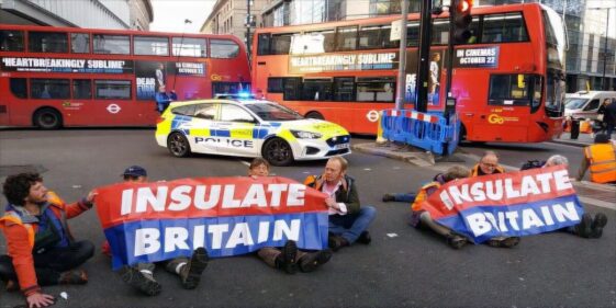 Police have been unable to arrest Insulate Britain members after they adhered to the road