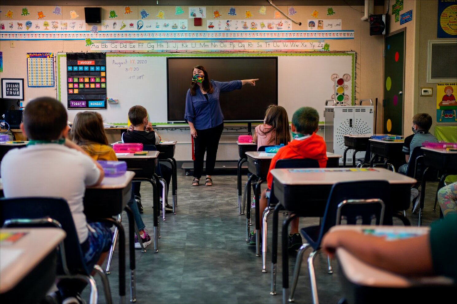 A father says teachers discreetly strapped a mask to his disabled daughter's face for six weeks