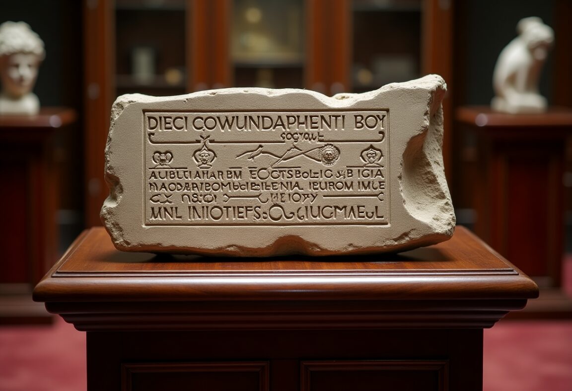 Ancient tablet of the Ten Commandments for auction