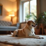 A therapist and a dog engaging in animal-assisted therapy