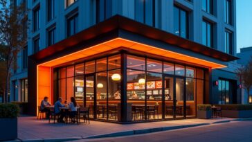 Bojangles drive-thru with AI technology in action