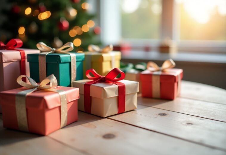 A beautifully wrapped gift box with a bow