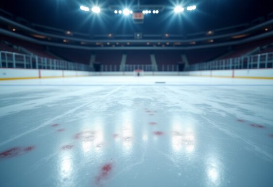 Edmonton Oilers and Montreal Canadiens players on ice