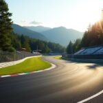 Formula 1 cars racing at the Canadian Grand Prix in May