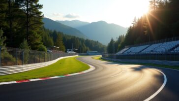 Formula 1 cars racing at the Canadian Grand Prix in May