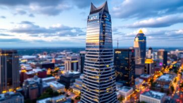 Three men climbing the AT&T Building in Nashville