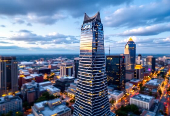 Three men climbing the AT&T Building in Nashville