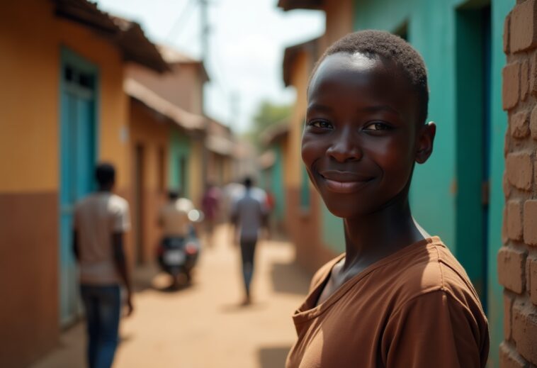 Children receiving the mpox vaccine approved by WHO