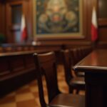 Courtroom scene from a murder trial in Kamloops