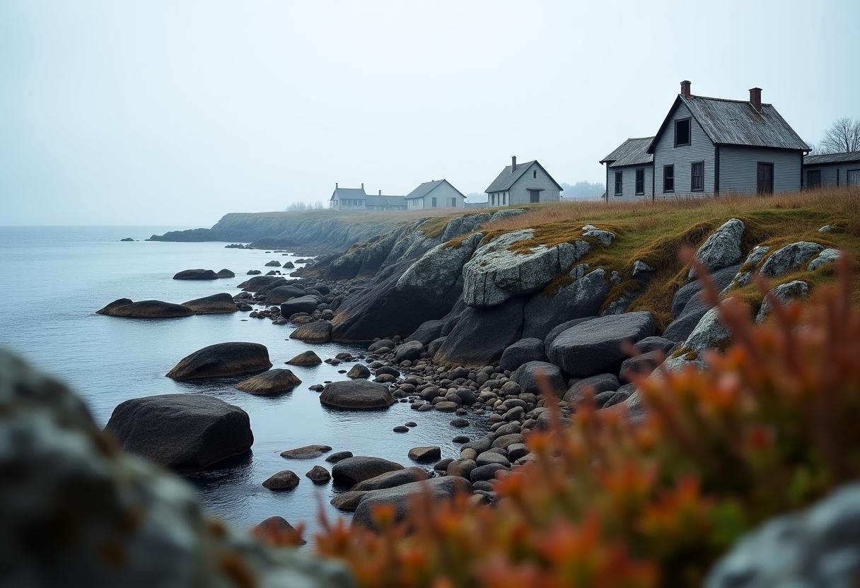 Historical image depicting Newfoundland's resettlement