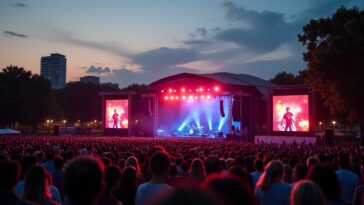 Olivia Rodrigo performing at British Summer Time concert in London