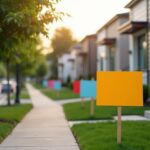 Political signs affecting real estate market decisions