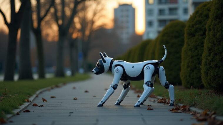 Robotic security guard monitoring a facility