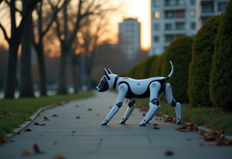 Robotic security guard monitoring a facility