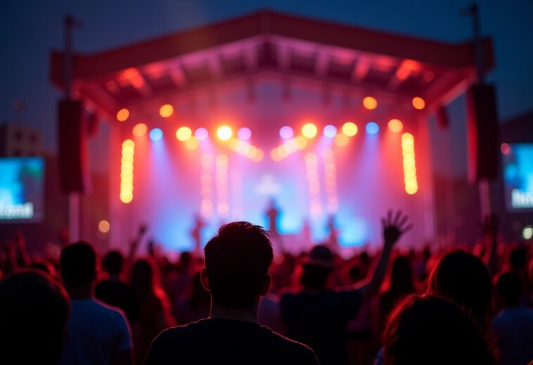 Sabrina Carpenter performing live at her San Francisco concert