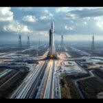 SpaceX rocket launch with environmental impact focus