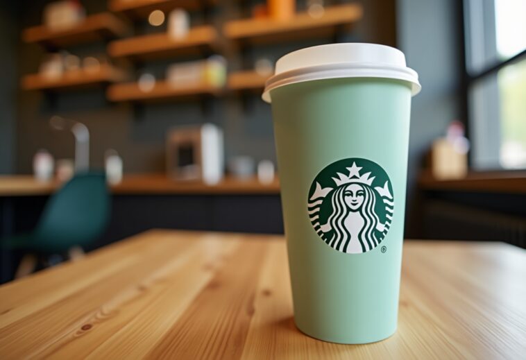 Immagine del Red Cup Day di Starbucks 2024 con tazza rossa