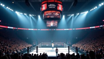 Donald Trump engaging with fans at UFC event