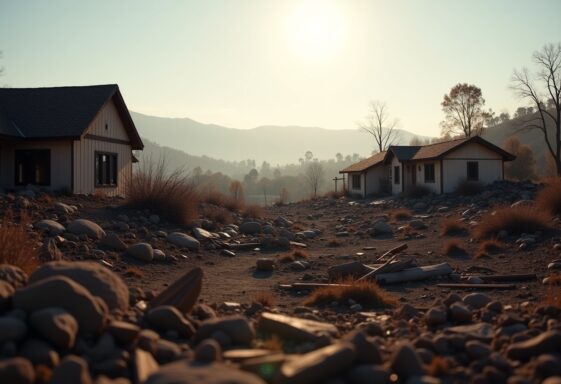 Devastating wildfires affecting Southern California community