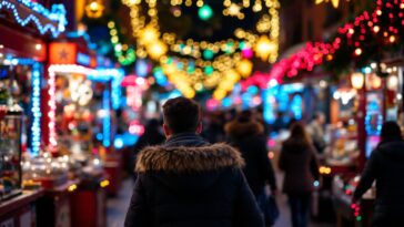 Scene of a chaotic Christmas brawl among holiday shoppers