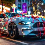 Colorful car decorations for festive celebrations