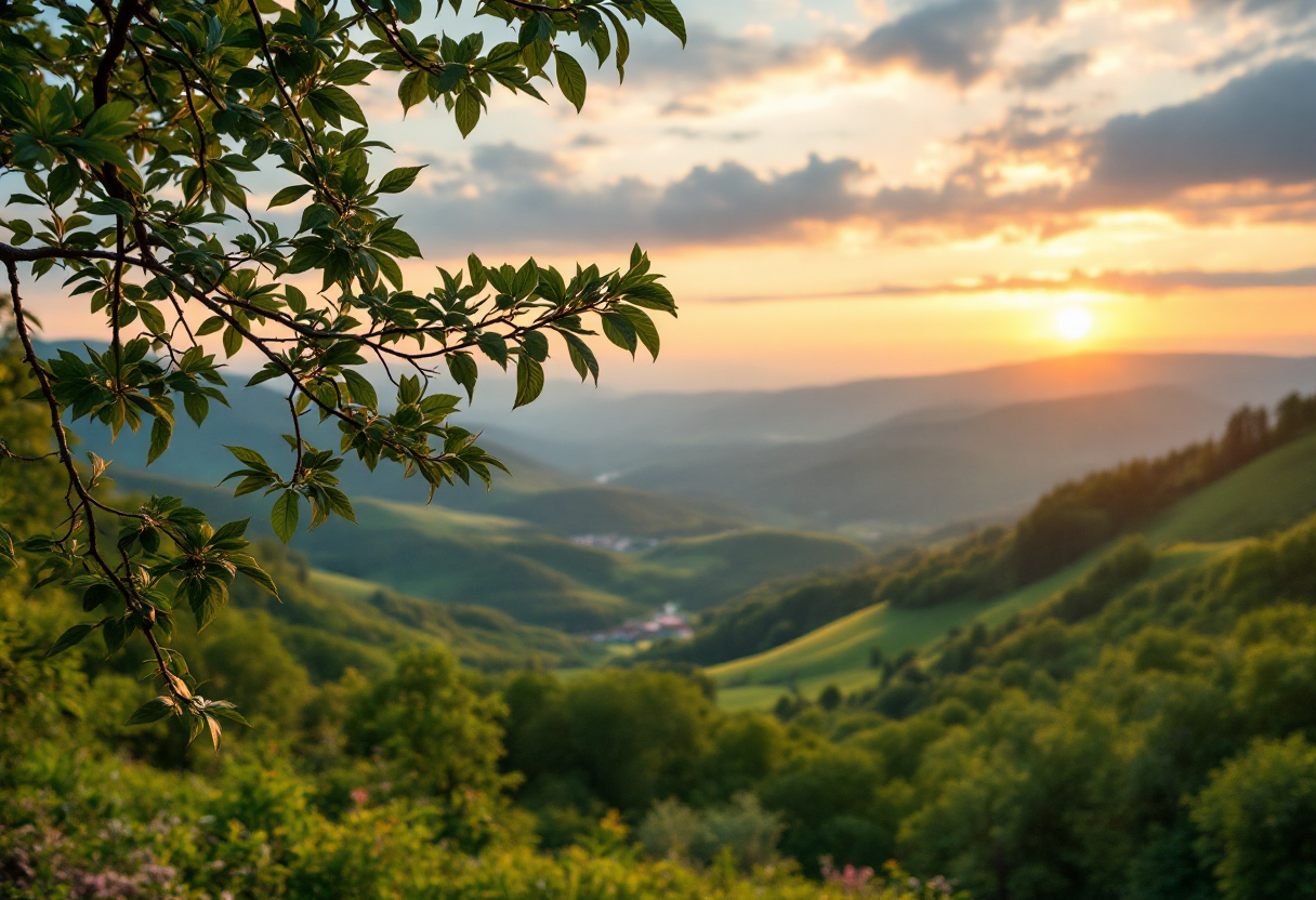 Scenic view of Bulgaria and Albania's landscapes