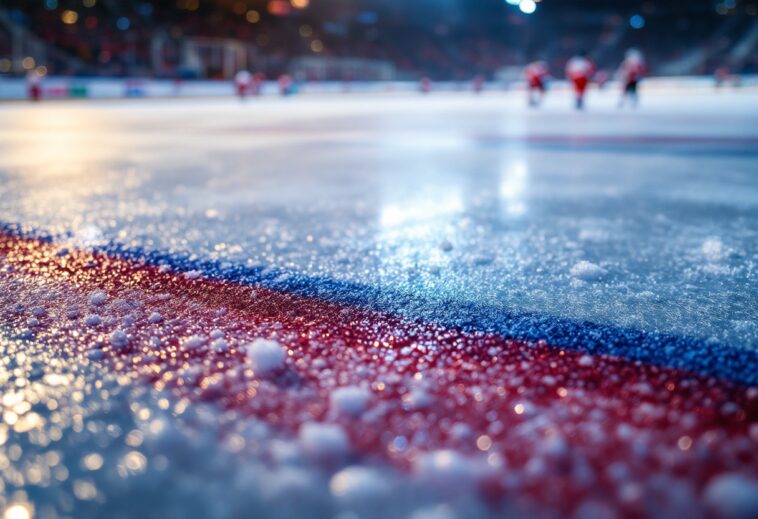 Islanders players preparing for a game against Hurricanes