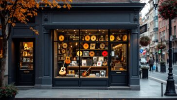 John Hinckley Jr. at his new music store opening