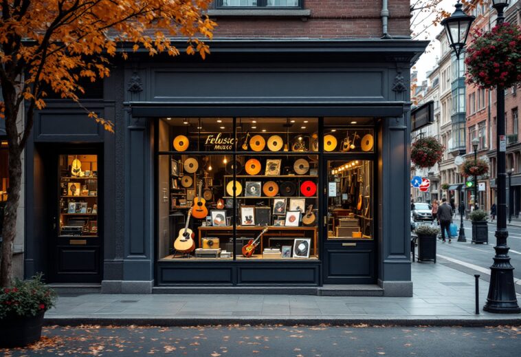 John Hinckley Jr. at his new music store opening