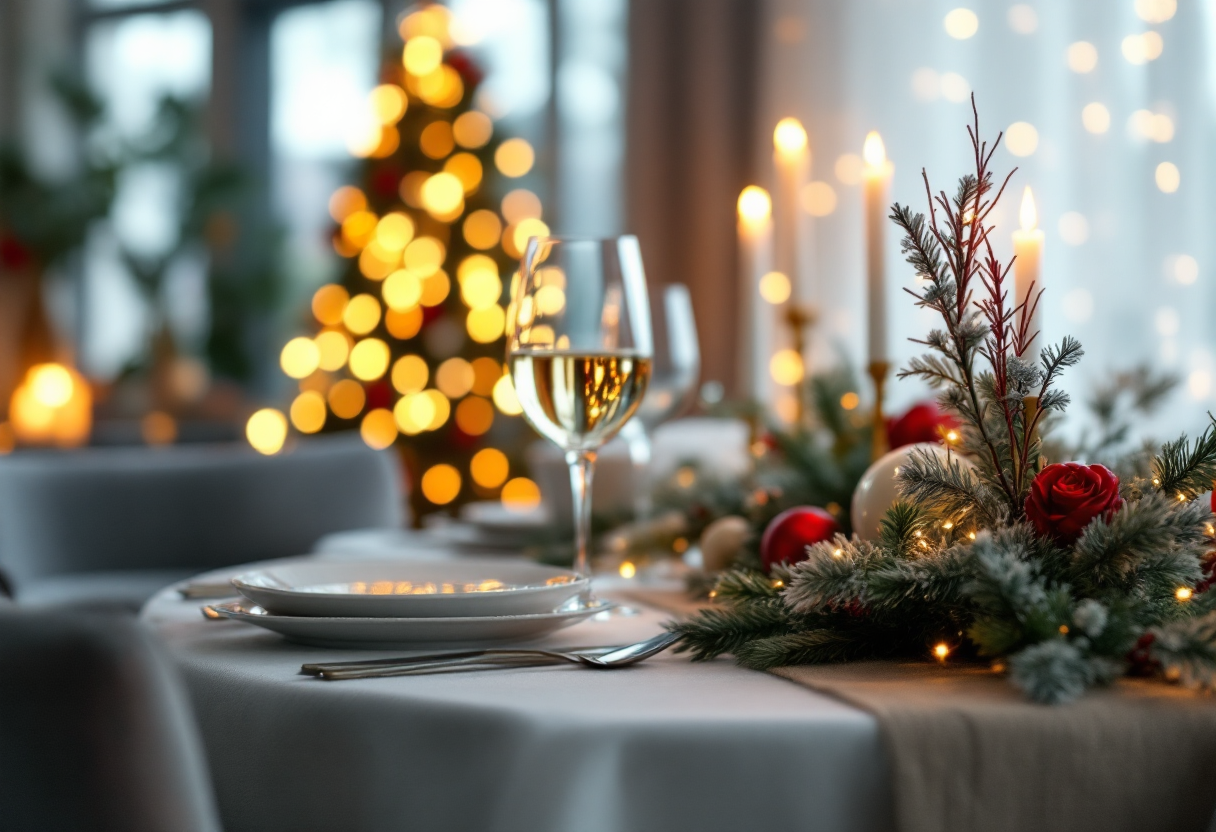 Residents enjoying a festive meal at Montreal retirement home