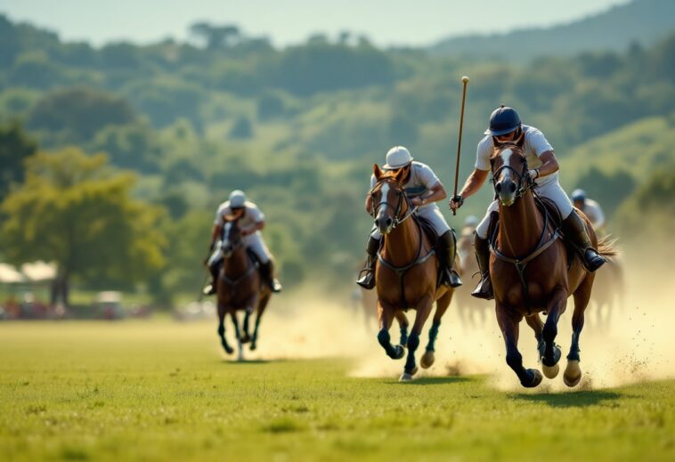 Prince Harry and Meghan Markle at a polo match