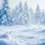 Snow-covered landscape in Ontario during severe winter weather