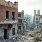 Destruction in Homs during the Syrian conflict