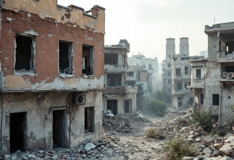 Destruction in Homs during the Syrian conflict