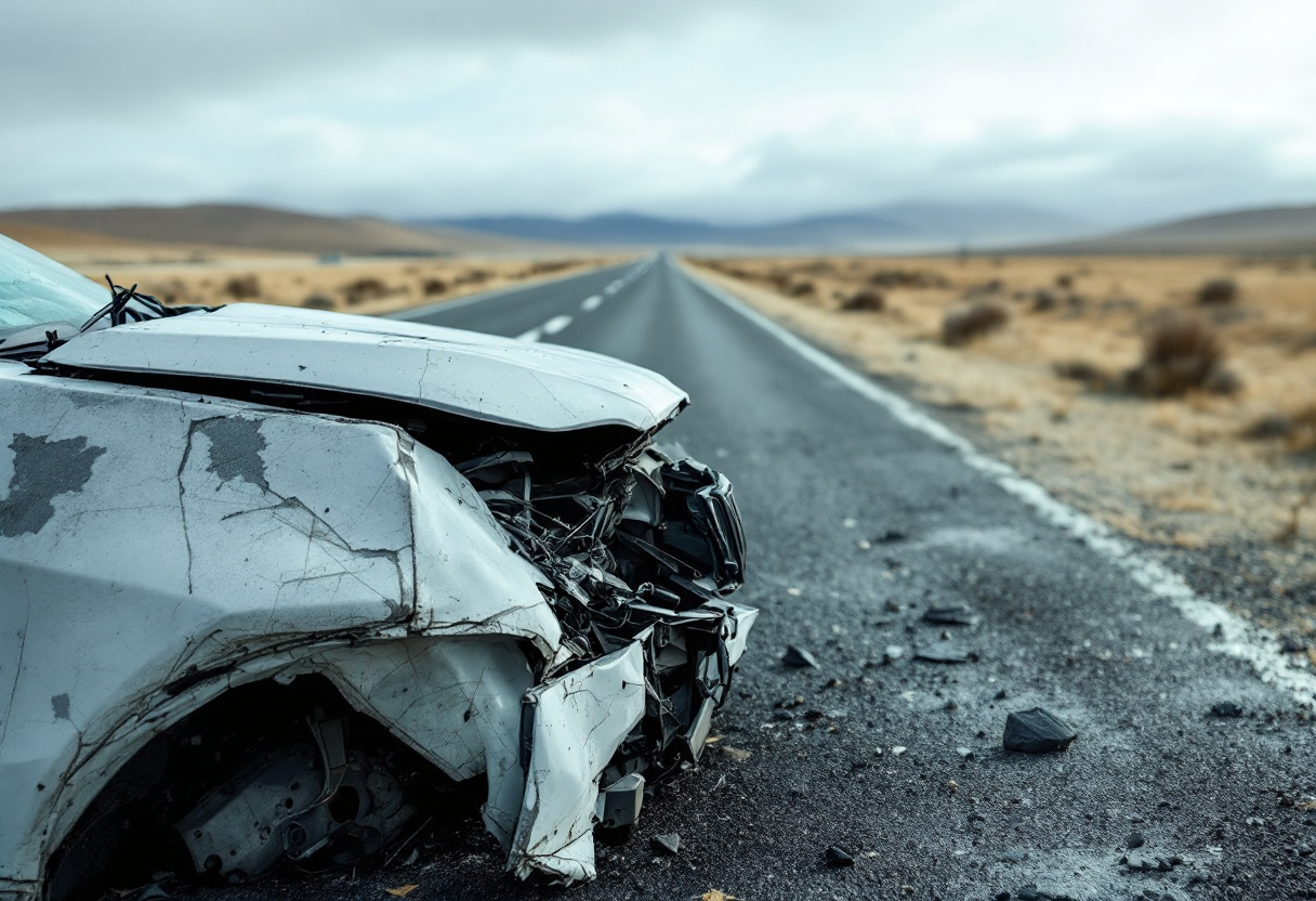 Scene of a tragic highway crash in Caledon