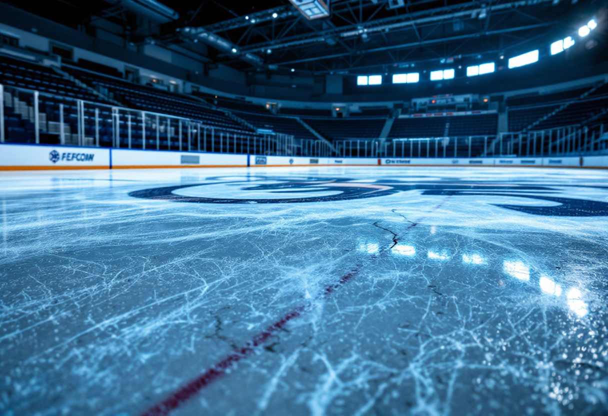 Winnipeg Jets players during overtime against Vegas Golden Knights