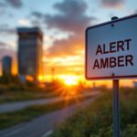 Amber Alert sign highlighting child safety in Saskatchewan