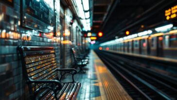 Scene of a subway stabbing incident in New York City