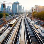 Rendering of Calgary's Green Line LRT transit system