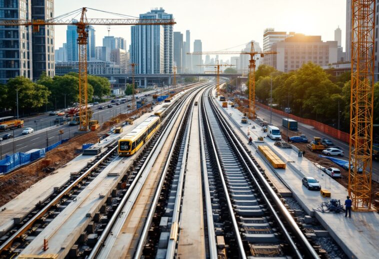 Rendering of Calgary's Green Line LRT transit system