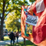 Manifestazione universitaria contro l'antisemitismo