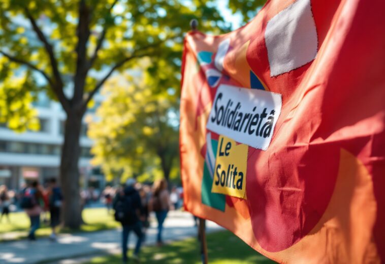 Manifestazione universitaria contro l'antisemitismo